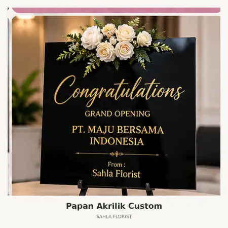 Papan Bunga Akrilik Luwu Utara